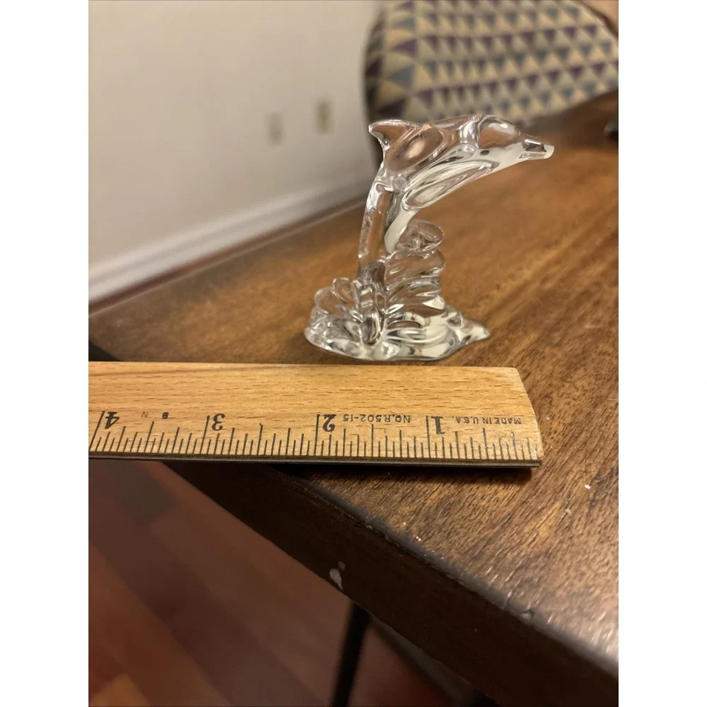 Lenox Clear Full Lead Crystal Dolphin Collectable Figurine